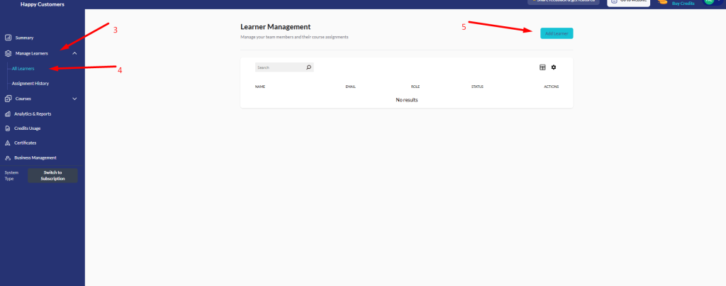 Managing Learners in One Central Hub