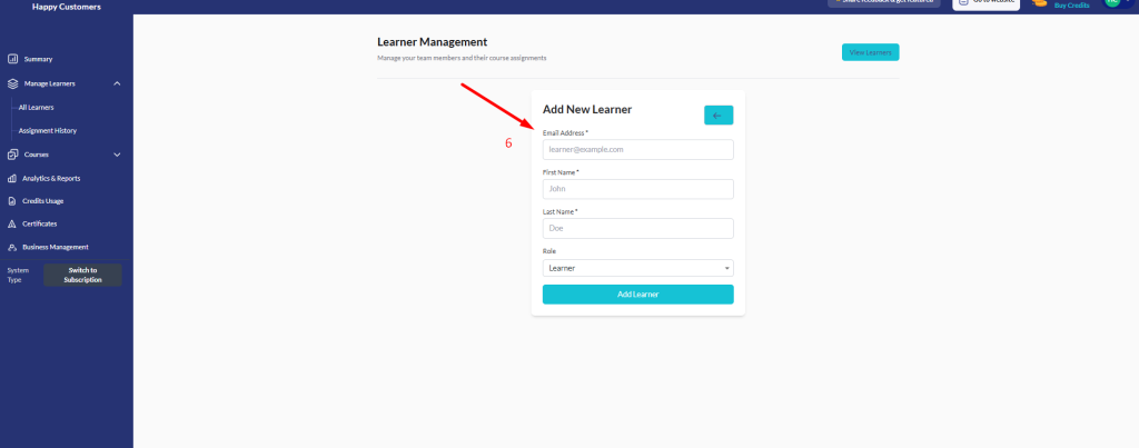 Managing Learners