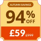 Autumn Savings - 94% OFF